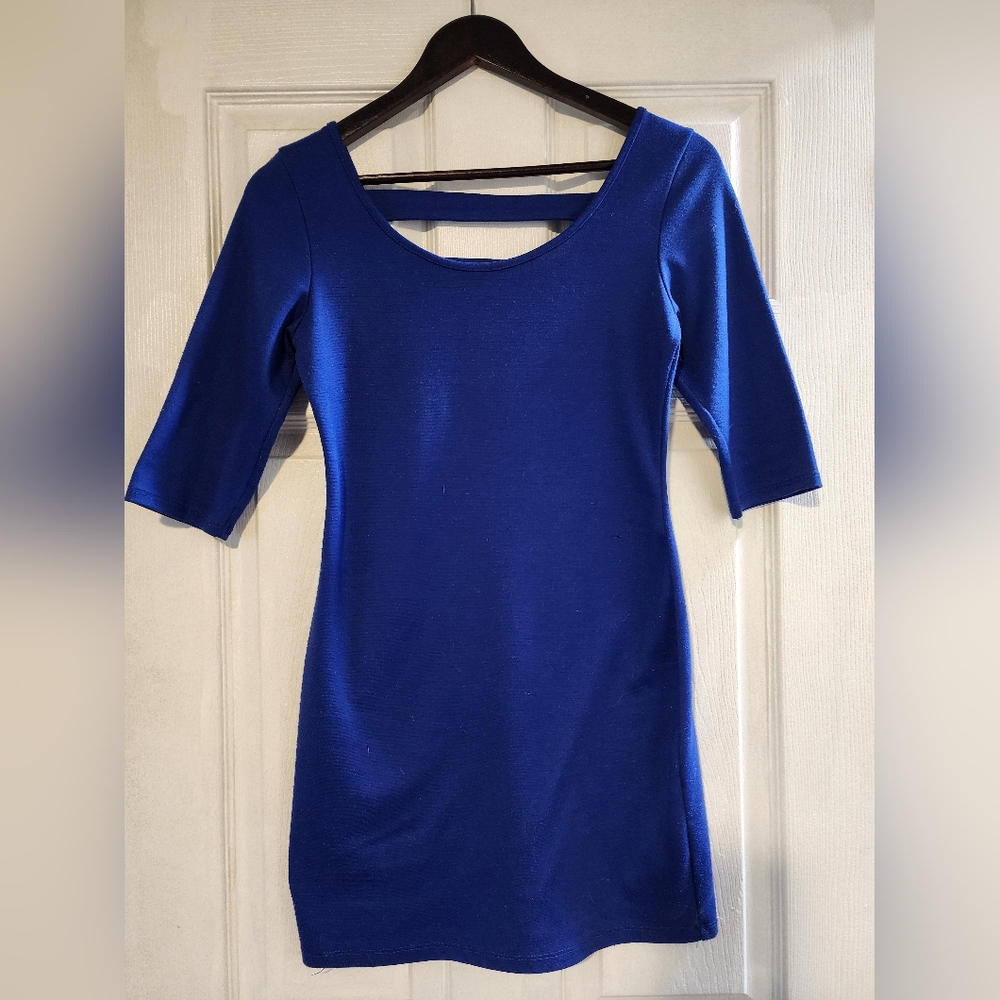 Blue bodycon Charlotte Russe dress
